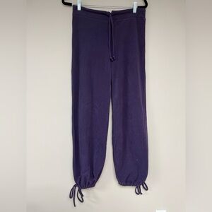 Plume Purple Drawstring fleece Pants